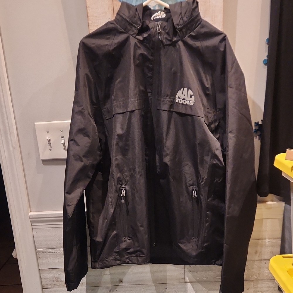 EUC MAC TOOLS Men's Sz 2XL Back Windbreaker Jacket Zippered Front